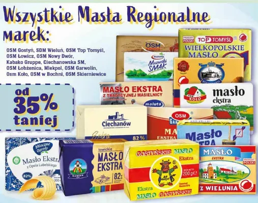 Masło Ekstra z tradycyjnej masielnicy Maluta promocja w Dino