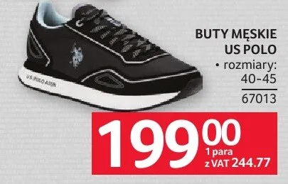 Buty męskie US POLO promocja w Selgros