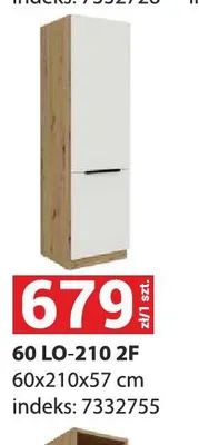 Szafka kuchenna Aria 60 LO-210 2F promocja w Merkury Market
