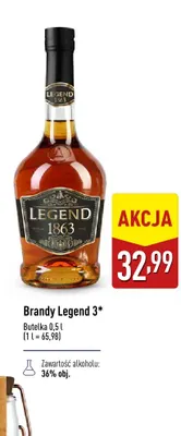 Brandy Legend 1863 3* promocja w Aldi