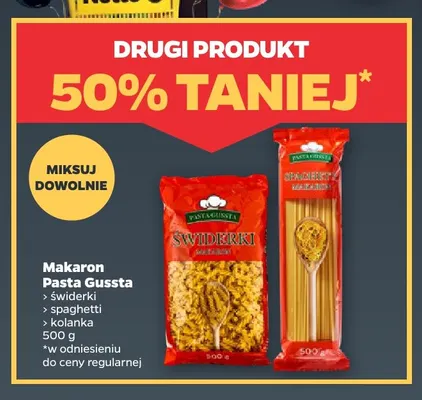 Makaron Pasta Gussta kolanka promocja w Netto