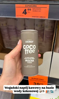 Wegański napój kawowy Coconaut Cocoffee Mocha promocja w Biedronka