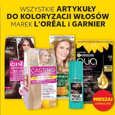 Wszystkie produkty do koloryzacji włosów promocja w Kaufland