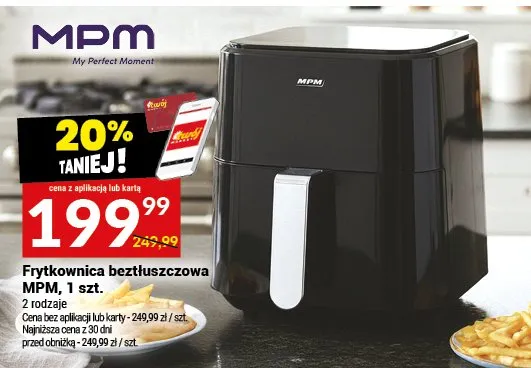 Frytkownica beztłuszczowa MPM promocja w Twój Market