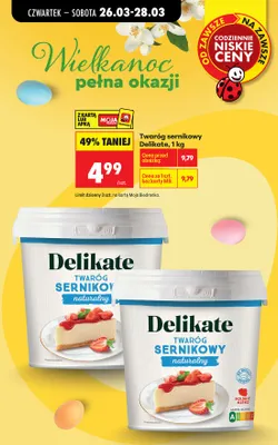 Twaróg sernikowy naturalny promocja w Biedronka