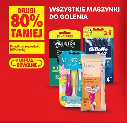 Maszynki do golenia Gillette Blue3 Plus 4-pak promocja w Biedronka