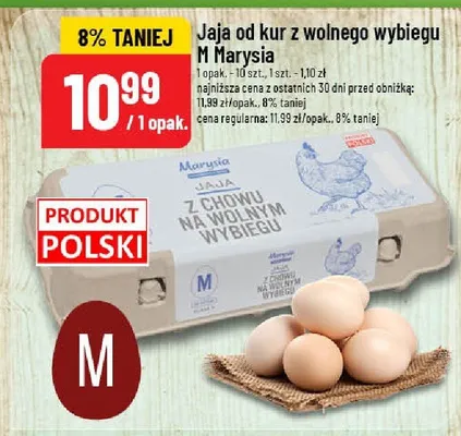 Jaja od kur z wolnego wybiegu promocja w POLOmarket