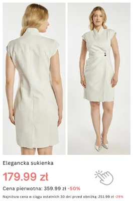 Sukienka elegancka promocja w Monnari