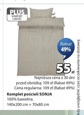 Komplet pościeli Sonja 140x200 cm + 70x80 promocja w Jysk