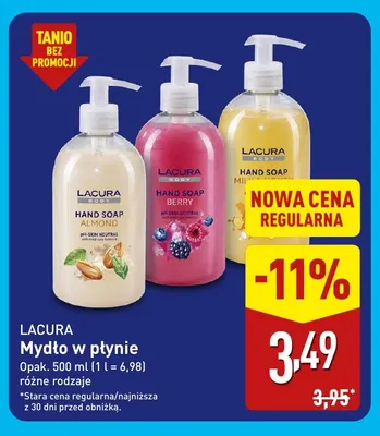 Mydło w płynie Milk & Honey Lacura promocja w Aldi
