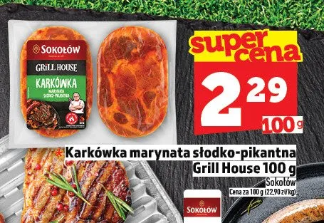 Karkówka marynata słodko-pikantna Sokołów Grill House promocja w TOPAZ