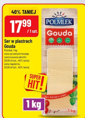Ser w plastrach Gouda promocja w POLOmarket