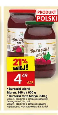 Buraczki wiórki Moryń promocja w Twój Market