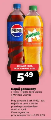 Napój gazowany Mirinda Orange promocja w Netto