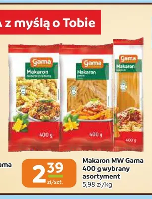 Makaron MW Gama promocja w Społem Częstochowa