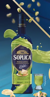 Likier Soplica Pistacjowa z dodatkiem białej czekolady E.Wedel 15% promocja w Makro