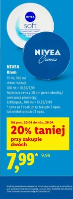 Krem, różne rodzaje promocja w Lidl