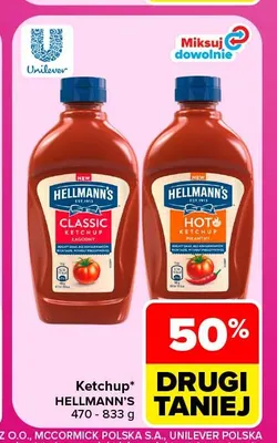 Ketchup Hot pikantny Hellmann's promocja w Carrefour