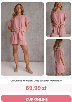 Casualowy komplet Renee z dużą zawartością wiskozy promocja w Renee