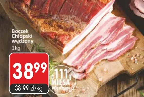 Boczek chłopski wędzony promocja w Market Point