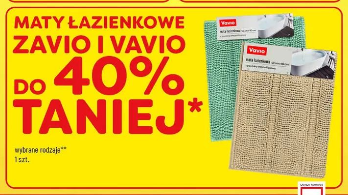 Mata łazienkowa Vavio 50x80 cm promocja w POLOmarket