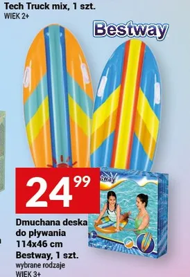 Dmuchana deska do pływania 114x46cm Bestway promocja w Twój Market