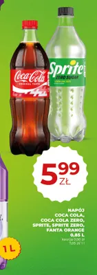 Napój gazowany Sprite Zero promocja w Duży Ben
