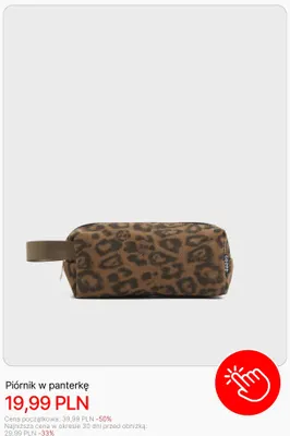 Piórnik w panterkę Cropp promocja w Cropp