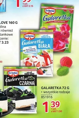 Galaretka malinowa Dr. Oetker promocja w Selgros