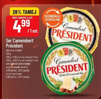 Ser Camembert Président promocja w POLOmarket