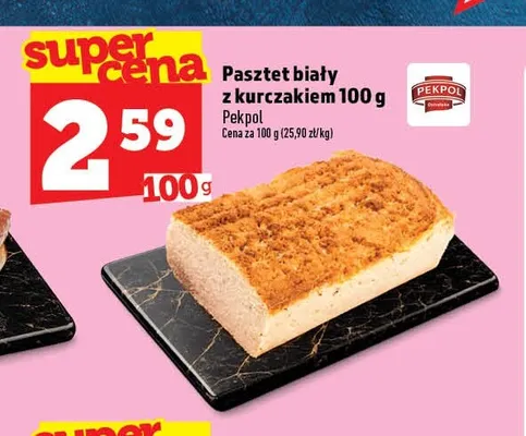 Pasztet biały z kurczakiem Pekpol promocja w TOPAZ
