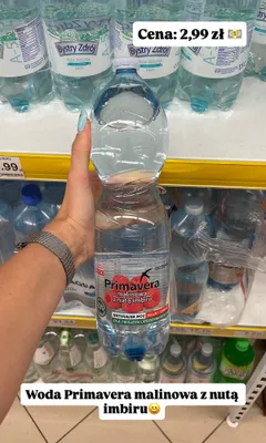 Woda Primavera malinowa z nutą imbiru promocja w Dino