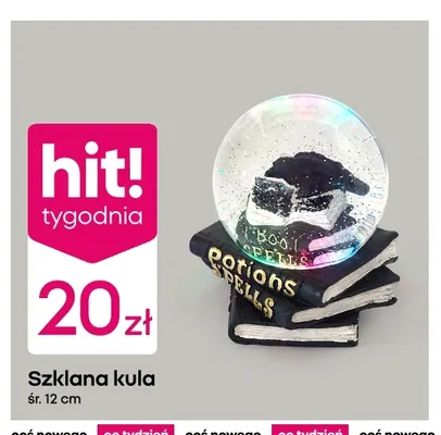 Szklana kula 12 cm promocja w Pepco
