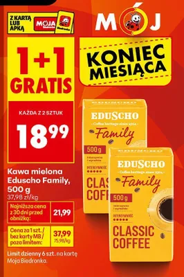 Kawa mielona Eduscho Family promocja w Biedronka