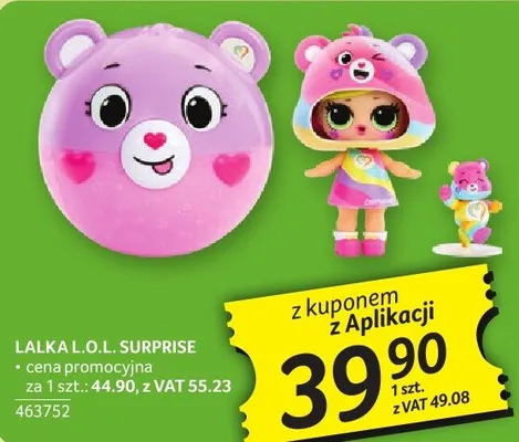 Lalka L.O.L. SURPRISE seria promocyjna za 1 szt.: 44,90, z VAT 55,23 463732 promocja w Selgros
