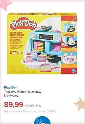 Zestaw kreatywny Tęczowy Piekarnik Play-Doh promocja w Smyk