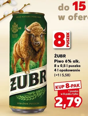 Piwo 6% alk. promocja w Kaufland