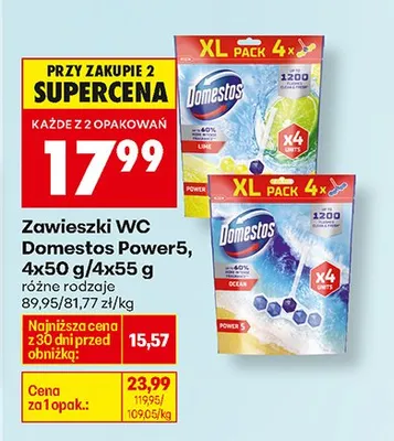 Zawieszki WC Power5, różne rodzaje promocja w Biedronka
