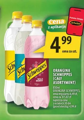 Napój gazowany Schweppes Citrus Mix promocja w Arhelan