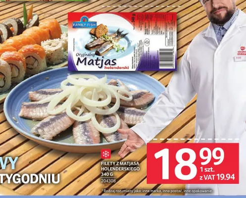 Filety z matjasa holenderskiego Family Fish promocja w Selgros