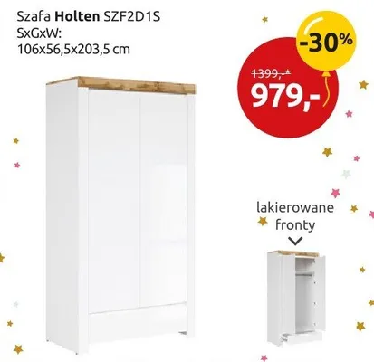 Szafa SZF2D1S promocja w Black Red White