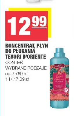 Koncentrat, płyn do płukania Tesori d'Oriente promocja w SPAR