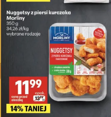 Nuggetsy z piersi kurczaka Morliny promocja w Delikatesy Centrum