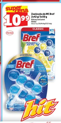 Zawieszka do WC Bref Power Aktiv Lemon 3-pak promocja w TOPAZ