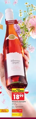 Wino Winiarnia Zamojska lekki agrest promocja w Biedronka