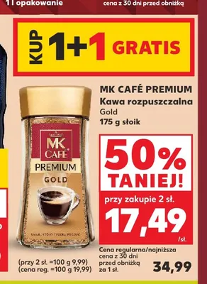 Kawa rozpuszczalna MK Café Premium Gold promocja w Kaufland