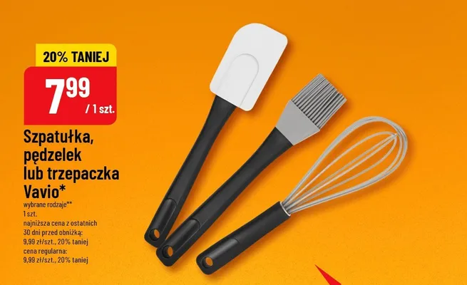 Szpatułka, pędzelek lub trzepaczka promocja w POLOmarket