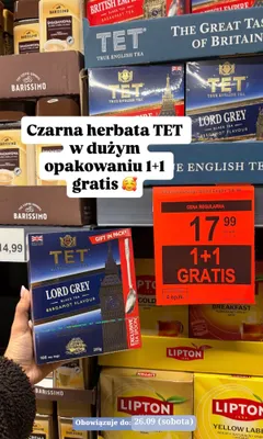 Herbata czarna TET Lord Grey promocja w Aldi