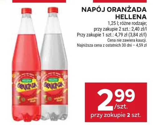 Napój oranżada hellena miód promocja w Stokrotka
