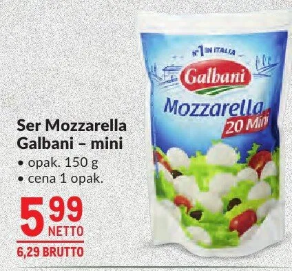Ser Mozzarella Galbani - mini promocja w Makro